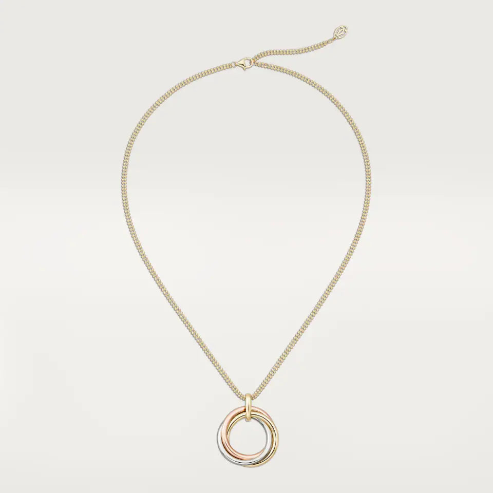 Cartier Trinity Pendant Large Model 18K White, Yellow & Rose Gold