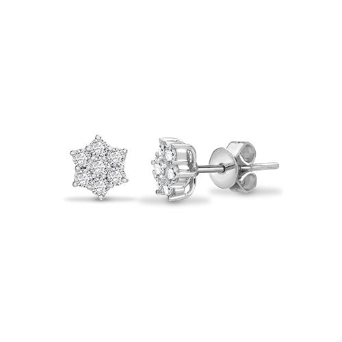 18E042-150 | 18ct White Gold 1.50ct Dia Earrings