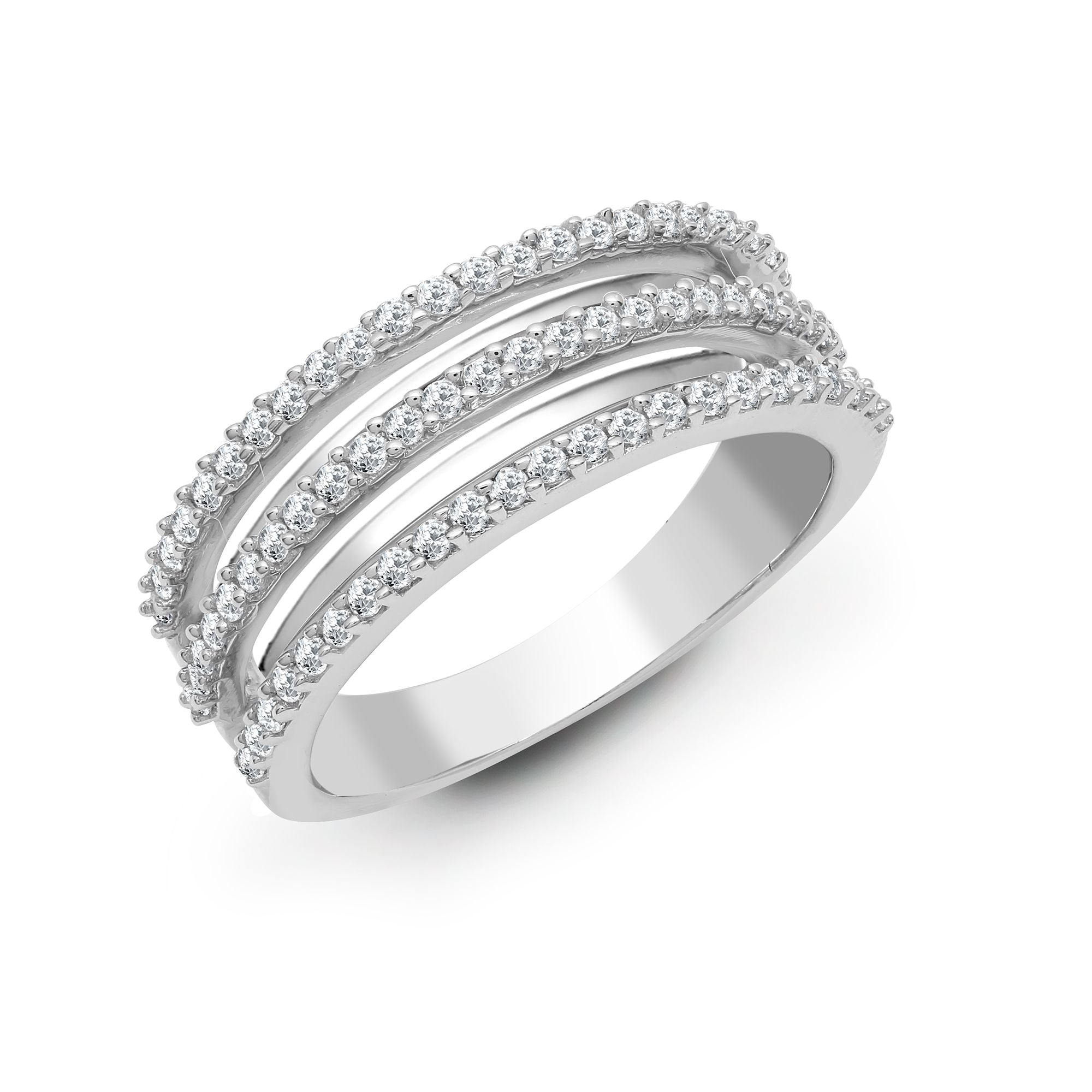 18R924-V | 18ct White 0.63ct Diamond Ring
