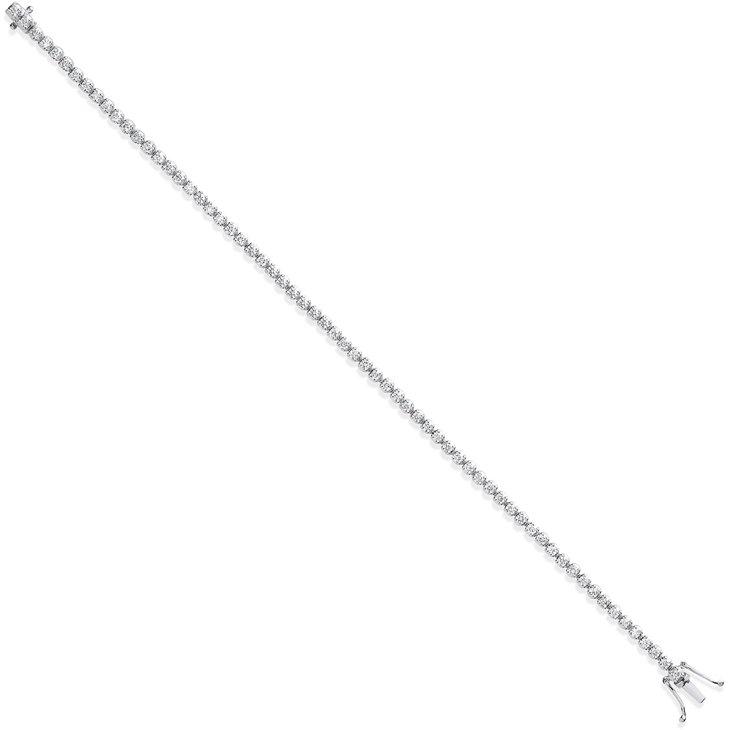 Bracelet tennis diamant 1,60 ct or blanc 18 carats