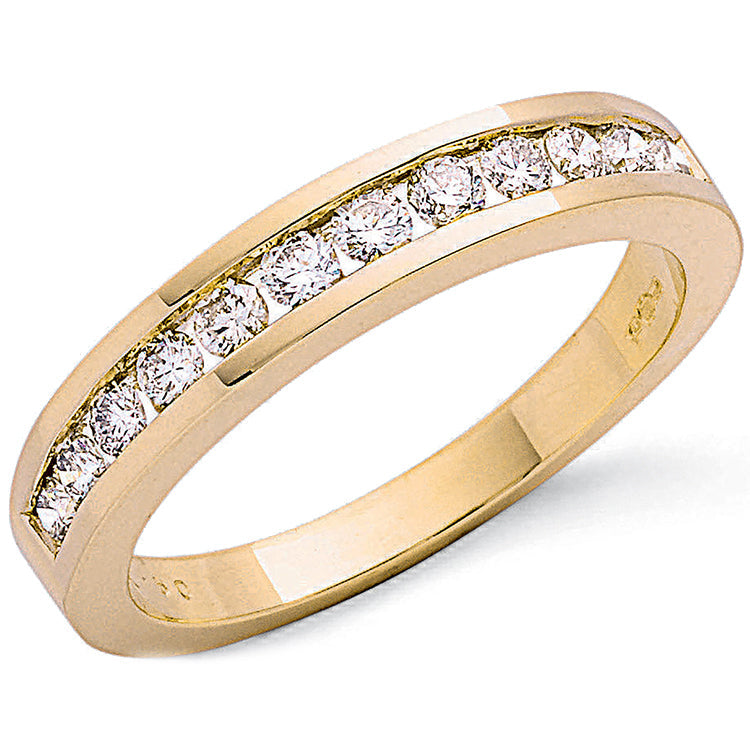 9ct Yellow Gold 0.50ct Diamond Eternity Ring