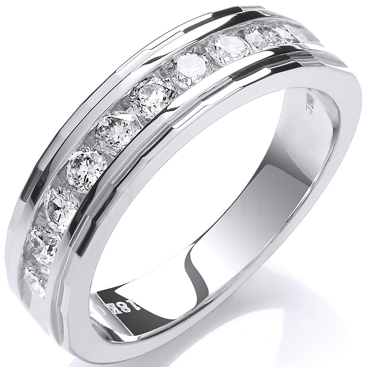 18ct White Gold 0.50ctw Diamond Eternity Ring