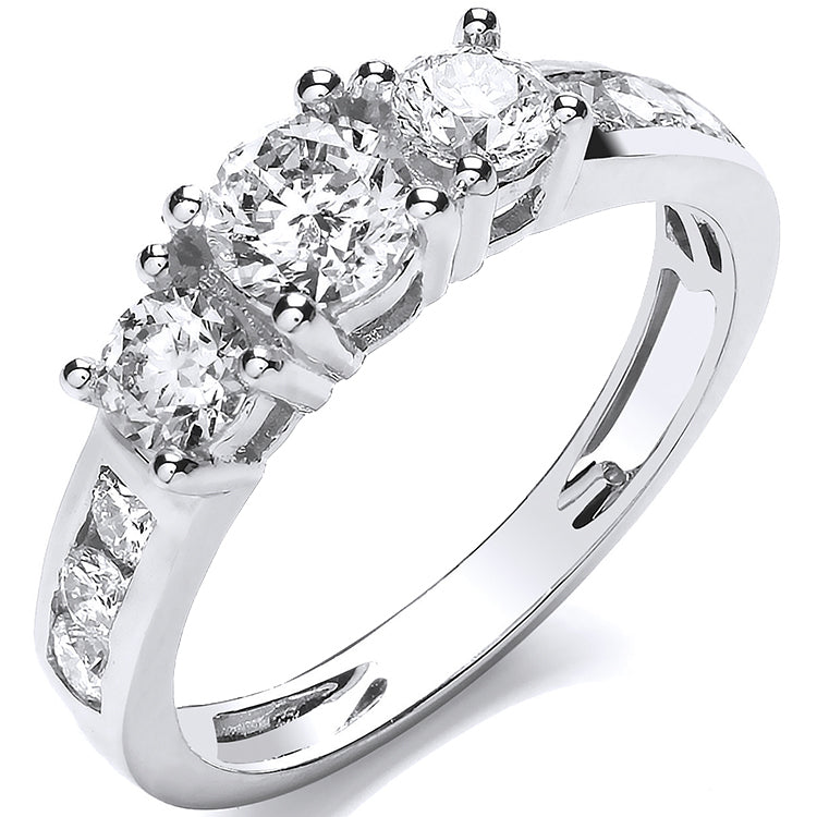 18ct White Gold 1.00ct Diamond Ring