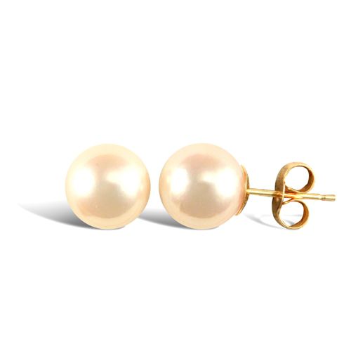JES339 | 9ct Yellow Gold Pearl Stud Earrings