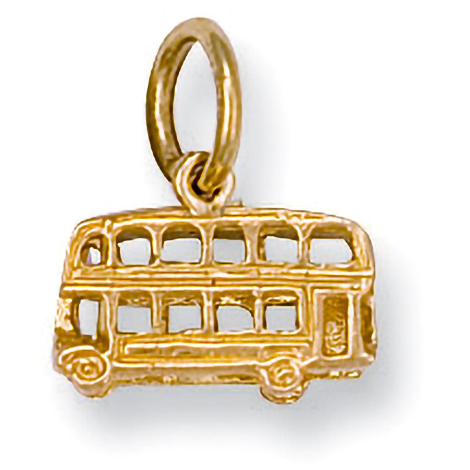9ct Yellow Gold Bus Pendant
