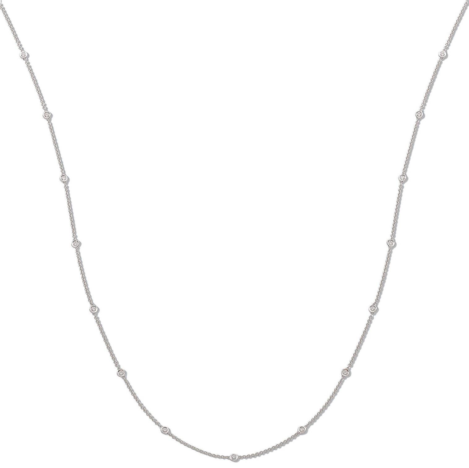 Diamond by the Yard 1.00CT Necklace 18K Gold